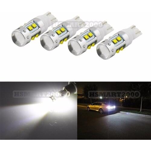 2PCS 6000K White 50W XBD CREE Chip T10 T15 168 192 921 W5W 2825 194 Super Bright LED Bulbs For Car DRL/Side marker/Reverse Light