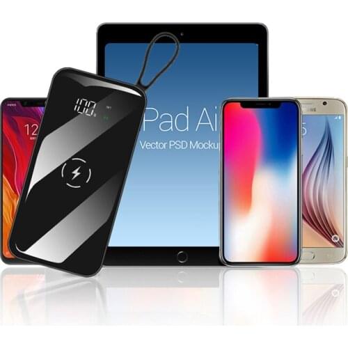 30000MAh Power Bank with HD Digital Display 2USB High Capacity Portable Fast Charging External Battery for Iphone Xiaomi Sansung