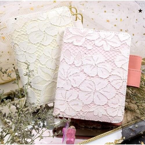 Japan A6 a5 notebook stationery diary billbook hobo cover japanese style cover wonderful lace