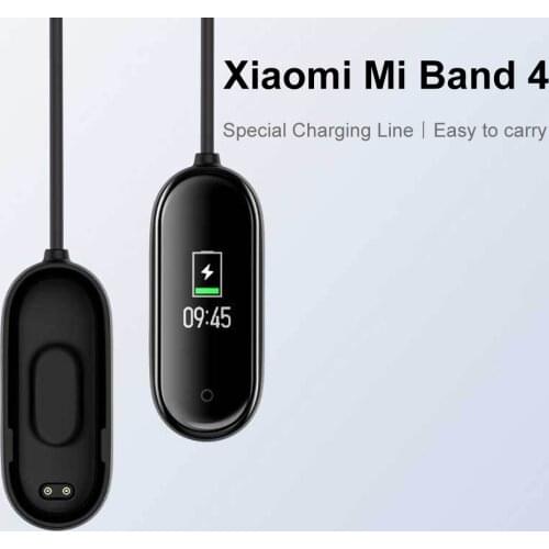 USB Charging Cable For Mi Band 4 Replacement Cord Charger Adapter For Xiaomi Mi Band 4 Magnetically Absorbing Charging Line TPE