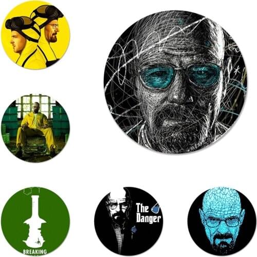 Breaking Bad TV Badge Brooch Pin Accessories For Clothes Backpack Decoration gift 58mm