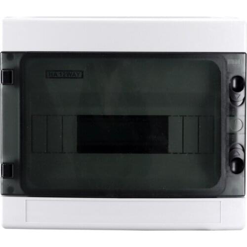 IP65 HA-12ways 12-way waterproof plastic power cord distribution box ABS/PC electrical circuit breaker engineering box