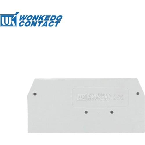 280 281 End Plate for Din Rail Terminal Blocks End Cover 10Pcs