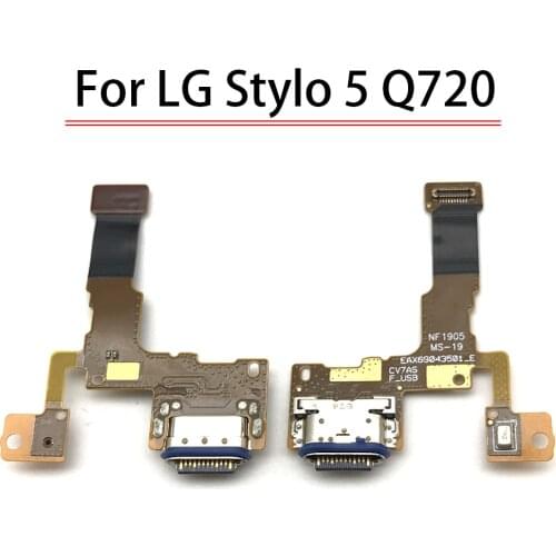 10Pcs/Lot, Charger Board PCB Flex For LG Stylo 5 Q720 USB Port Connector Dock Charging Ribbon Cable