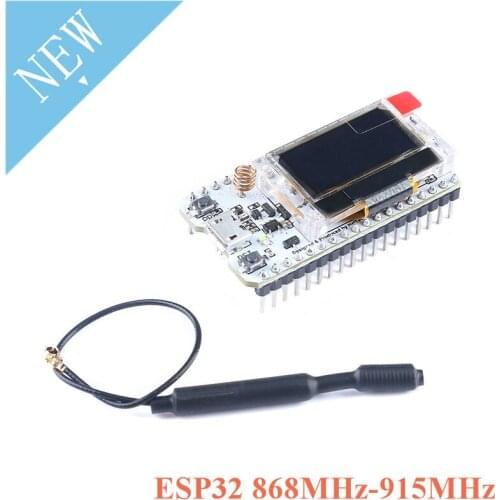 2PCS NEW 868MHz-915MHz SX1276 ESP32 LoRa 0.96 Inch Blue OLED Display WIFI Lora Kit 32 V2 Development Board for Arduino