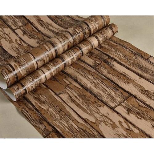 Beibehang behang 3D wallpaper home decoration non-woven fabric wallpaper wood grain tree pattern background wallpaper wall roll