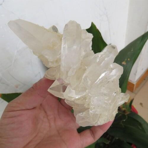 445g AAA+++ Natural Brazil Clear Quartz Crystal Clusters Points Mineral Specimens Quartz Crystal Stone 2019 Gifts Reiki Healing