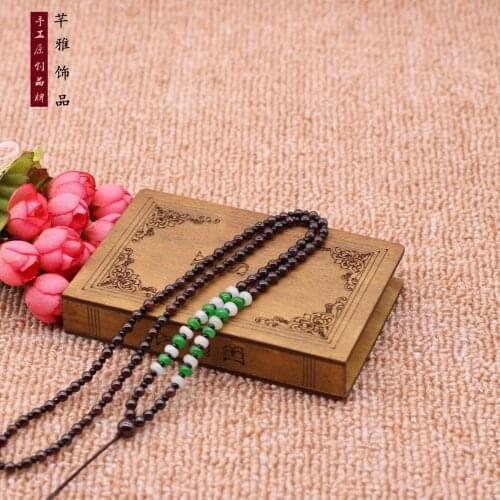 5Pcs/Lot Gold Gem Necklace Sweater Chain Pendant Rope Hand-woven Garnet Beads Men and Women Homemade Jewelry DIY Materials