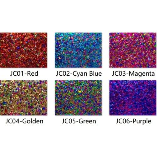 Acrylic/PMMA 2-Sided Chunky Glittering 4.0mm Sheets for Jewelries, Crafts, Art Works, Decorations - 6 Colours & 11 Sizes