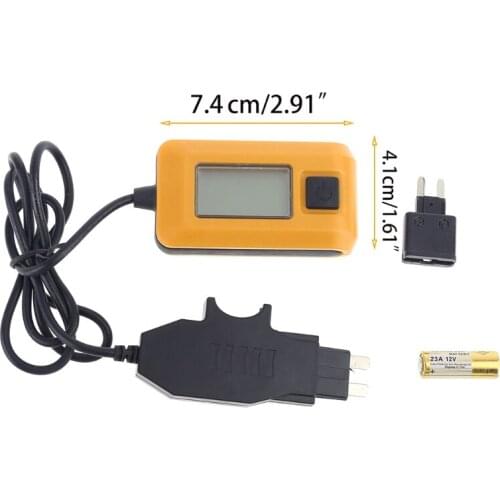 Auto Fuses Buddy Mini Tester Detector Car Electric Current AE150 12V 23A LCD Display Multifunction Repair Practical