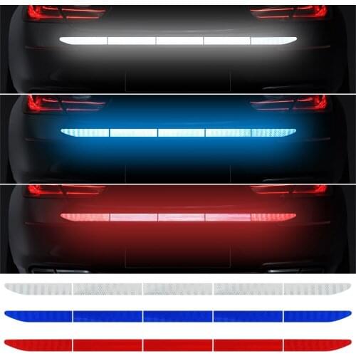 Car Trunk Tail Night Safety Warning Reflective Stickers For BMW E90 F30 F10 Audi A3 A6 Opel Insignia Alfa Romeo Ssangyong