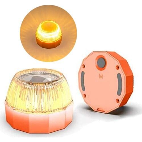 Car Beacon Emergency Light LED Roadside Safety Flashing Lamp Warning Lantern With Magnetic Base for Breakdown