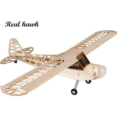Balsawood Airplanes Model Laser Cut J3 1180mm Wingspan Both Gas or Electric Power Building Kit Woodiness model PLANE