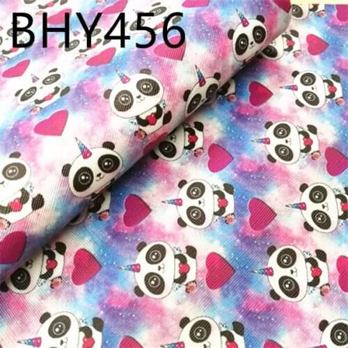 Free shipping 7.6*12inch cartoon print synthetic leather fabric for DIY accessories BHY456