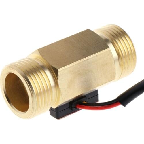 Water Flow Sensor G3/4\" Hall Flowmeter Switch DN20 1-30L/min Liquid Flow Meter L4MB
