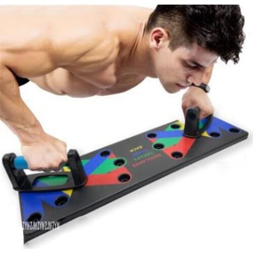 Home I-Shaped Push Up Board ABS Engineering Plastic Push Up Stand Multifunctional 9 In 1 Push Up Plate Indoor Fitness Equipment