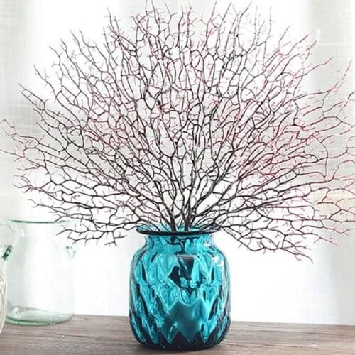 Artificial Coral Branch Fake Tree Branches Dried Plants White Plant Home Wedding Decoration LBShipping