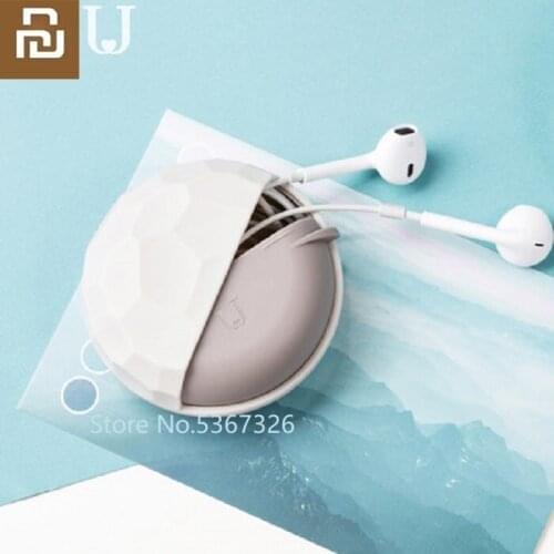 Creative Headphone storage bag Mini Drop-proof data line Earring jewelry Multifunction Portable storage box Lightweight Storage