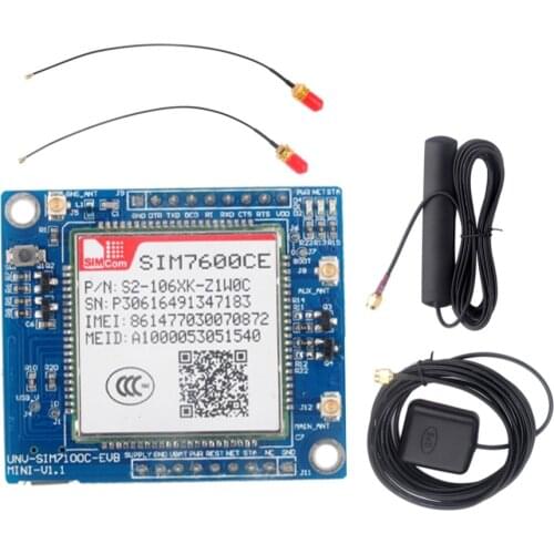 RCmall SIM7600CE 4G Module Development Board for Arduino Raspberry Pi 5-18V Android Linux Windows GSM/GPRS/EDGE900/1800 MHz