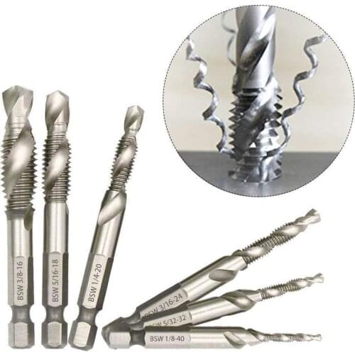 Mintiml Many Kinds of High Speed Steel Titanium Coated Drill Bit Combination Countersink Hex Shank M3-M10 Hand Drill Bit