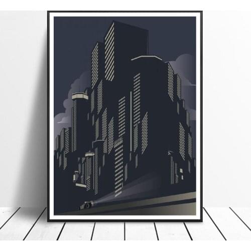 Night city Night city Canvas Wall Art Print Poster For Living Room Decoration No Frame