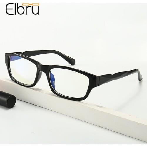 Elbru Student Full Frame Myopia Glasses Men Women Nearsighted Eyewear Finished Myopia Eyeglasses Diopters -1.0 2.0 2.5 3.0 3.5 4