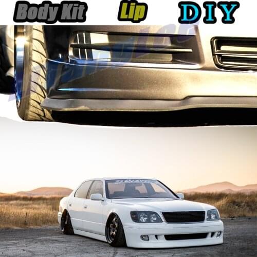 Car Bumper Lip Front Spoiler Skirt Deflector For Lexus LS 400 430 460 600h L For TOYOTA Celsior Modifie Body Kit VIP Hella Flush