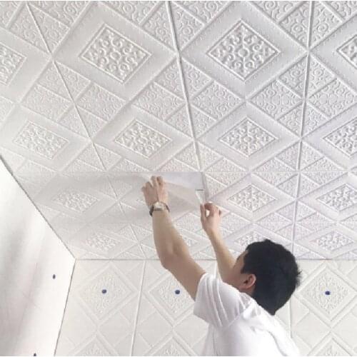 Ceiling Wall Stickers Self adhesive Wallpaper Room deocr home Home decoration Waterproof 70cm*70cm