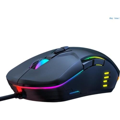 20CE Wired Usb Optical Led Adjustable 6400dpi Mouse Ergonomic Laptop Computer Mouse