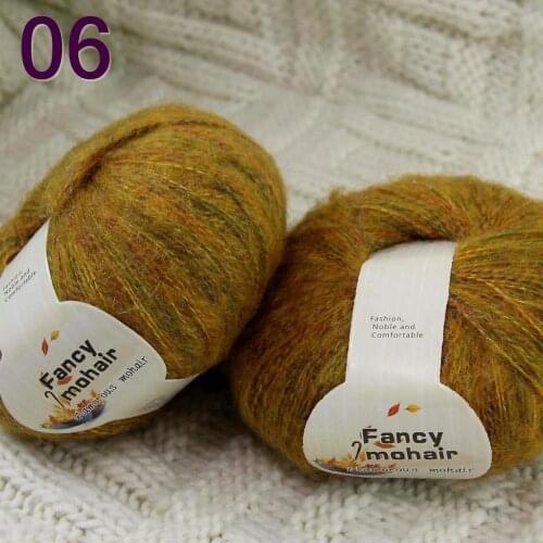 Sale New Soft 2Skeins50g Wrap Shawls Hand Knitting Wool Yarn Womens Cashmere Shawls and Wraps 06 Rainbow Orange