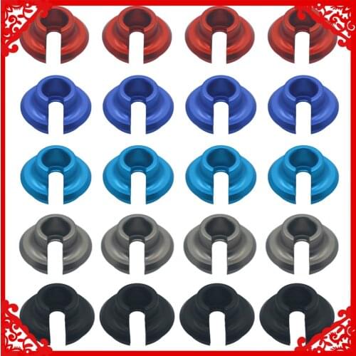 RCAWD 4x alloy damper shock absorber upgrade set Bottom Spring Retaining Cup for 1-10 RC car HSP RGT Himoto Redcat parts