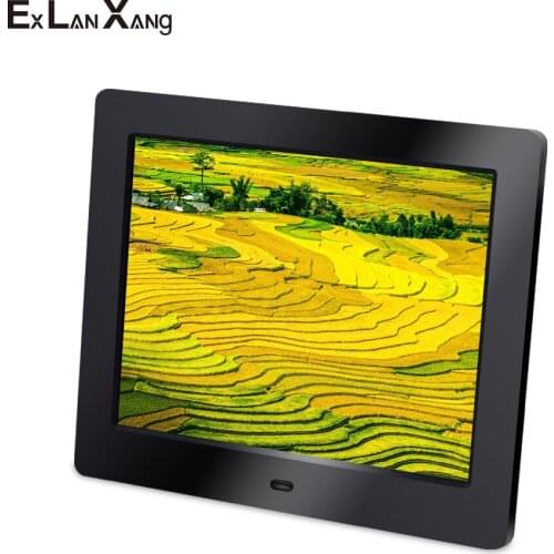 Christmas Gift 8 Inch High Definition Picture Multimedia Player MP3 MP4 Alarm Clock Digital Photo Frame 2.4G Remote Control