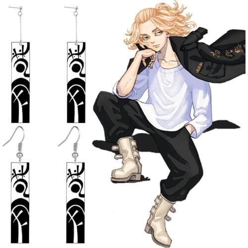 Anime Tokyo Revengers Izana Kurokawa Earrings Acrylic Cosplay Props Drop Earrings for Women Fashion Jewelry Accessories