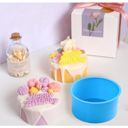 4/6/8'' inch Silicone Round Cake mold Pan Tins Non-stick Baking Mould Bakeware Tray DIY Desserts Mold Mousse Baking Pan Tools