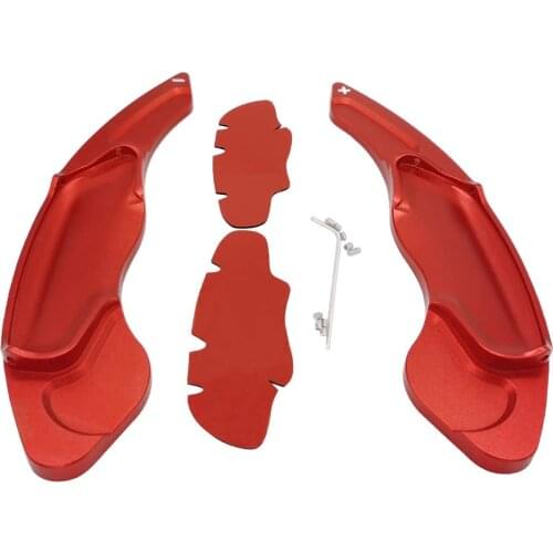 DSG Aluminum Alloy Steering Wheel Shift Paddle Shifter Extension Fit for Volvo V40 V60 S80 S60 Xc70 Xc60 (Red)