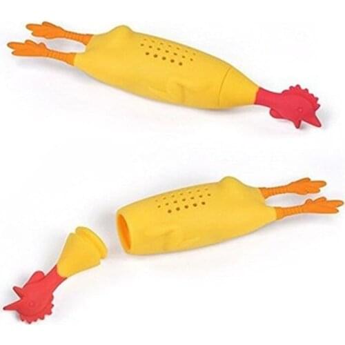 Funny Silicone Screaming Chicken Mini Creative Vegetable Container Soup Herbal Container Restaurant Family Hot Pot Tableware