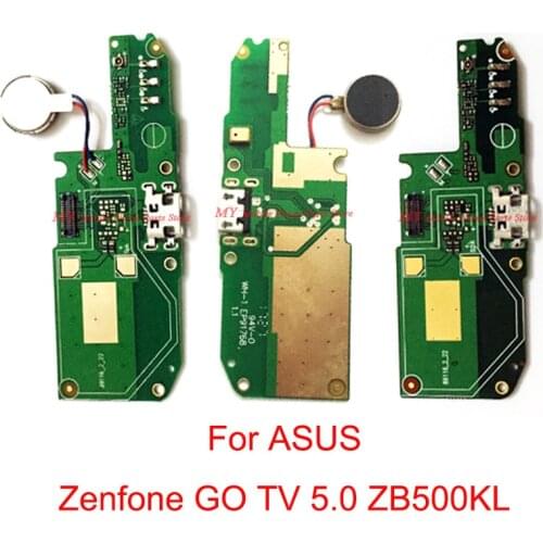 USB Charger Charging Port Flex Cable With Vibrator For ASUS Zenfone GO TV 5.0 ZB500KL Micro Dock Charging Port USB Flex Cable