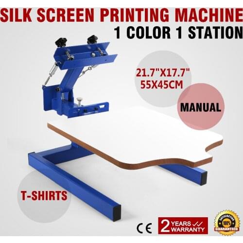 1 Color Screen Printing Press Kit Machine 1 Station Silk Screening Pressing DIY