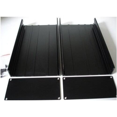 1pc 245*145*70mm Black Aluminum Audio DIY tube Amplifier Chassis Enclosure