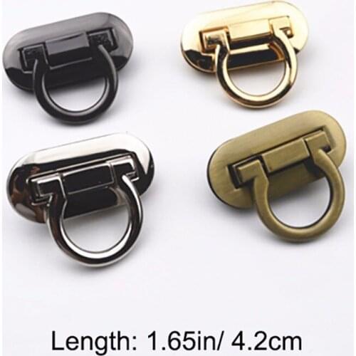 1pc Metal Turn Lock Circle Craft Case Clasp Flip Lock Bag Purse Making Supplies Metal Turn Locks Closure Wallets Bags Clasps Hot