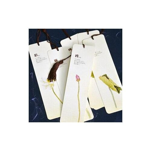 1pcs[original creative bookmark wholesale] six-character big mantra six-character manuscript bookmark 6 sheets / set