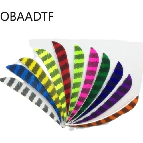 50 Pcs 4 "Right Wing Drop Shape Feather Hunting Accessories With Arrow Turkey Real A-33 Hot Sale Gameit Recurve Bow