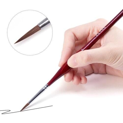 6Pcs/Set Paint By Numbers Brushes Extra Fine Detail Paint Brushes Artist Miniature Acrylic Paint Set For Oil Painting Gouache