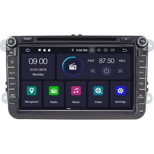 8" Android 10.0 OS Car DVD Multimedia GPS Radio System Player for Volkswagen Touran 2003-2014 Polo 2009-2014 Scirocco 2008-2015