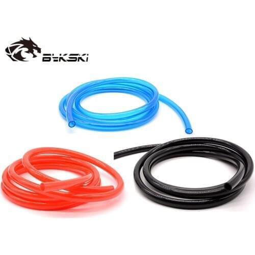 Bykski 10X16mm 3/8"ID*5/8"OD Tube Soft Tubes Transparent PVC Pipe Computer PC Water Cooling Block Adapter 1Meter/pcs
