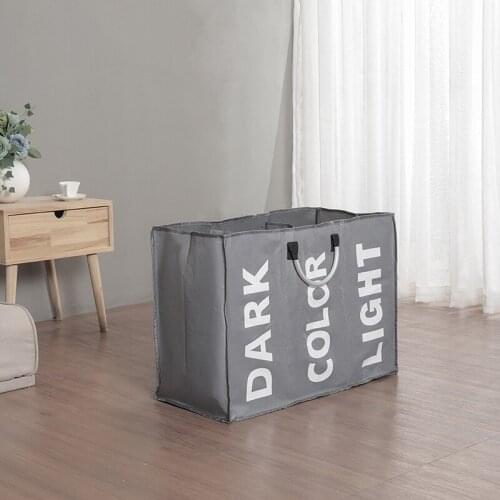 Household Compartment Storage Handbag Foldable Waterproof Laundry Bag Oxford Fabric Household Goods Storage Bag