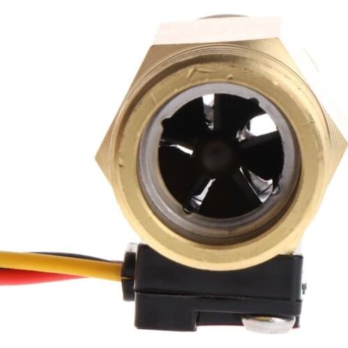 Flow Sensor G1/2'' Water Flow Hall Sensor Switch 1-25L/min Flow Meter Flowmeter New