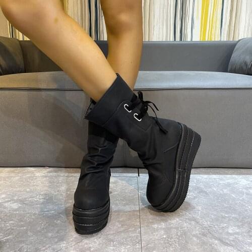 DERMSPE Women's Wedge Ankle Boots