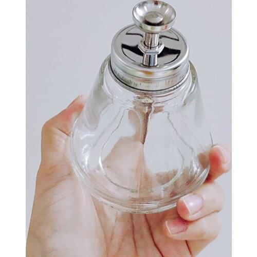 One Touch Pump Dispenser Bottle - 5 Ounce Empty Pump Bottle for Acetone Water Makeup Remover on Cotton Balls, Cotton Pads Swabs