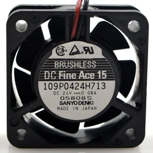 FOR Sanyo 109P0424H713 24V 0.08A 40154CM 2-wire heat dissipation fan